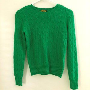 Ralph Lauren Rugby Wool & Cashmere Green Sweater